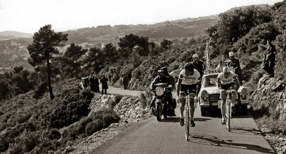 Tom Simpson และ Eddy Merckx ใน Milan-San Remo 