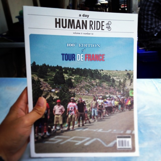 Human Ride คือนิตยสารเกี่ยวกับมนุษย์และจักรยาน แต่ละเล่มจะมีธีมต่างกันออกไป เล่มแรกเป็นวิถีชีวิตของชาวดัทช์เมืองหลวงจักรยานโลก เล่มที่สองเป็นเรื่องราวของการแข่งขันตูร์ เดอ ฟรองซ์ 